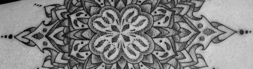 Mandala Tattoo created by tattoo artist Alan Lott of Sacred Mandala Studio in Durham, NC